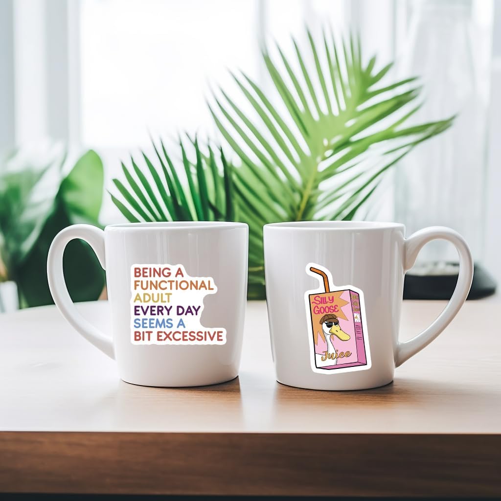 200 Pcs Funny Stickers for Adults (Dirty) Meme Water Bottles Sticker Pack Waterproof Cool Accesory for Laptop, Hard Hats, Sarcastic, Scrapbooking Decals