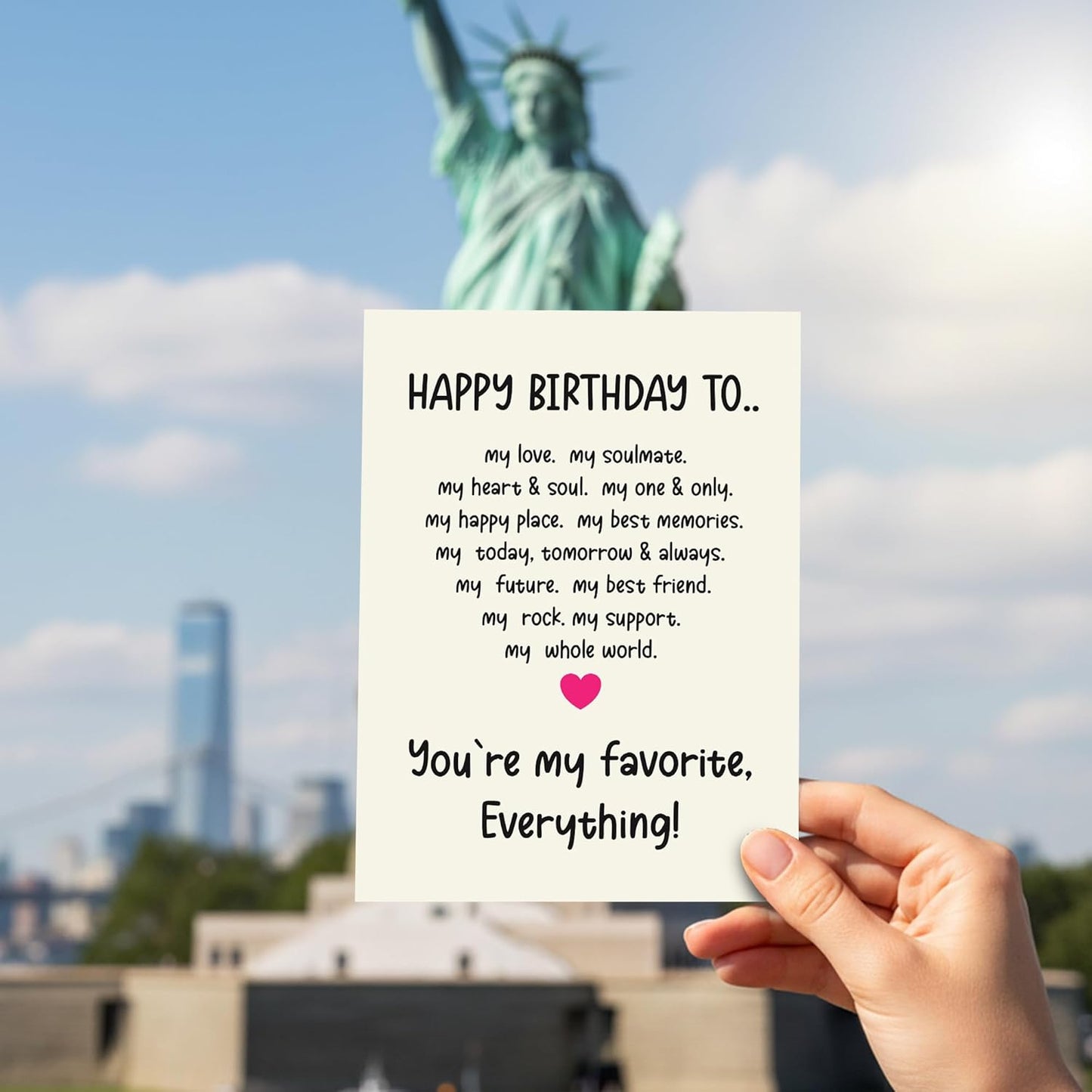 Happy birthday to my love- Funny Birthday Card – Hilarious Happy Birthday Cards for Men, Women, Dad, Mom, Brother, Sister, Friends & Family – Unique Greeting Card for Birthday Gifts & Party Decorations