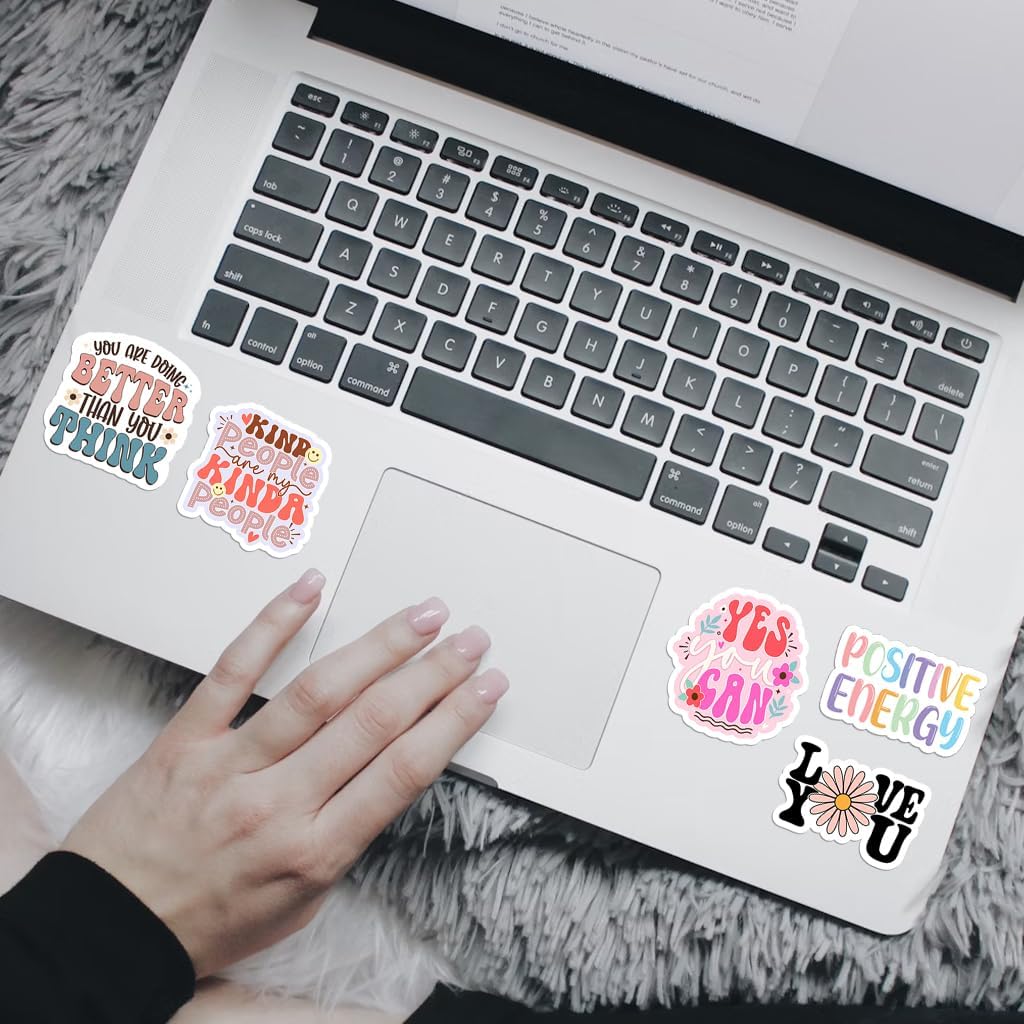 300PCS Mental Health & Affirmation Stickers – for Vision Board, Positive Inspirational Decals for Water Bottles, Laptops, Planners, Journals, Scrapbooks & Teachers