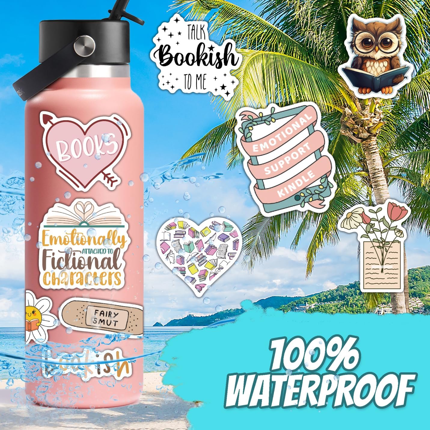 150pcs Stickers for Kindle | Kindle Stickers Bookish Reading Sticker Pack for Smut Readers | Laptop Water Bottle Computer Accessories| Holographic Waterproof
