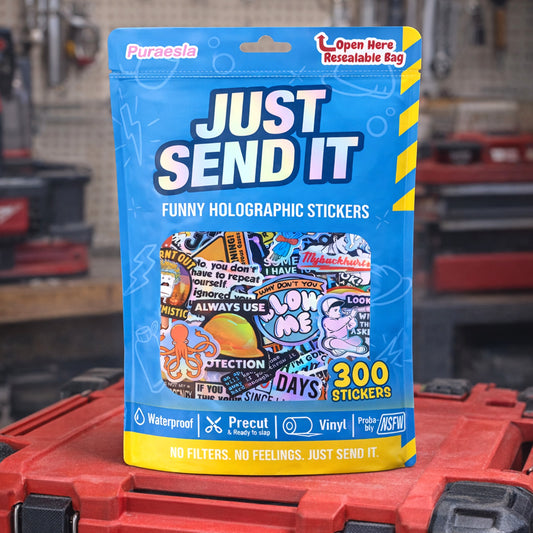 300PCS Just Send it Stickers Pack for Adults