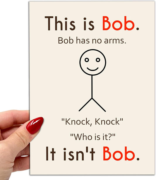 This is bob! - Funny Birthday Card – Hilarious Happy Birthday Cards for Men, Women, Dad, Mom, Brother, Sister, Friends & Family – Unique Greeting Card for Birthday Gifts & Party Decorations