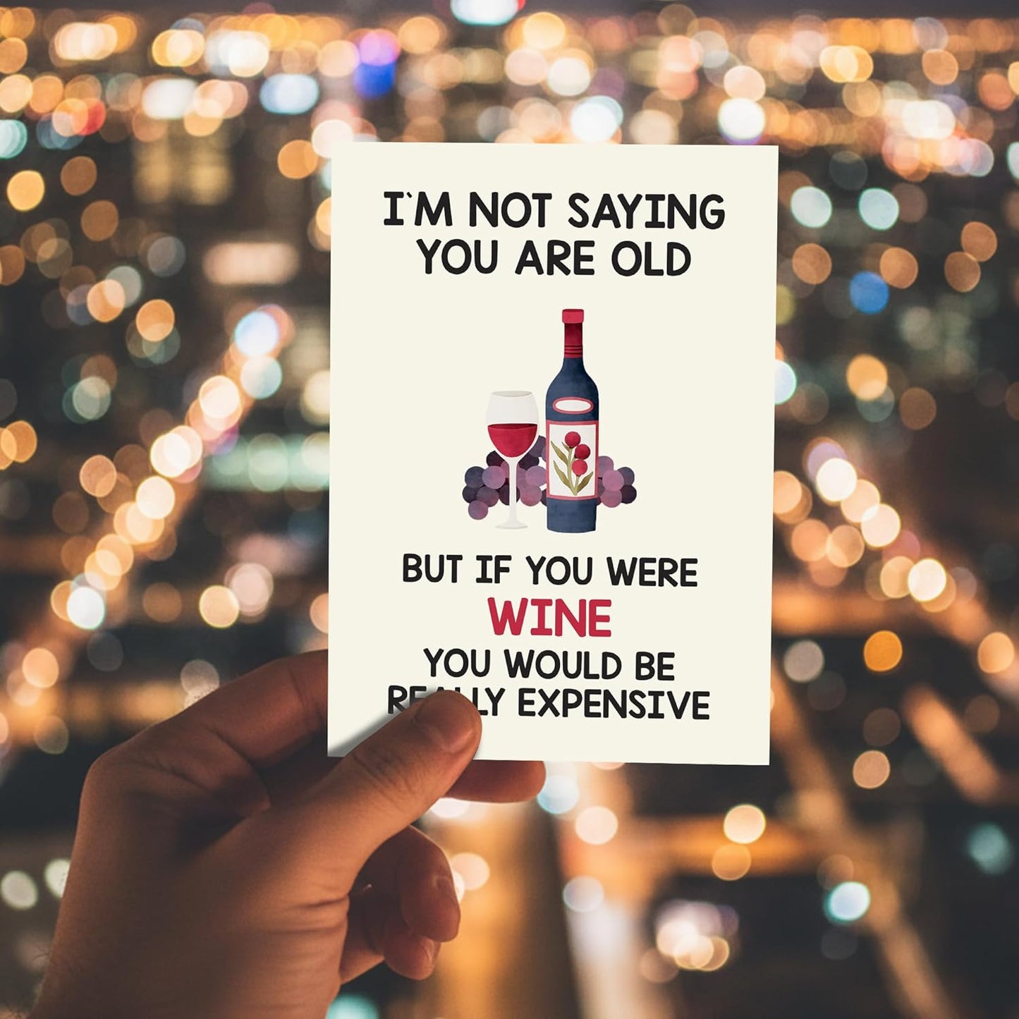 I'M NOT SAYING YOU ARE OLE - Funny Birthday Card – Hilarious Happy Birthday Cards for Men, Women, Dad, Mom, Brother, Sister, Friends & Family – Unique Greeting Card for Birthday Gifts & Party Decorations