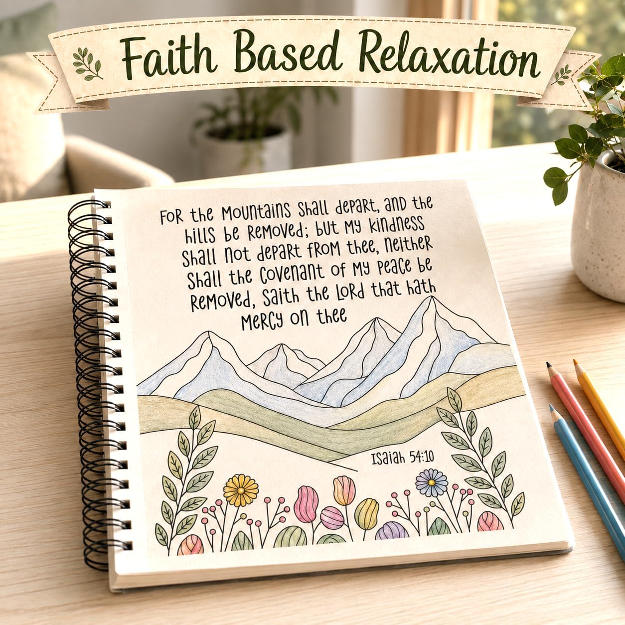 2PCS Christian Coloring Books by Puraesla - for Adults or Kids, Jesus Faith Bible in a Year Art, Religious Scripture Bible Verses Craft for Women, Family (2PCS Bible Verses)