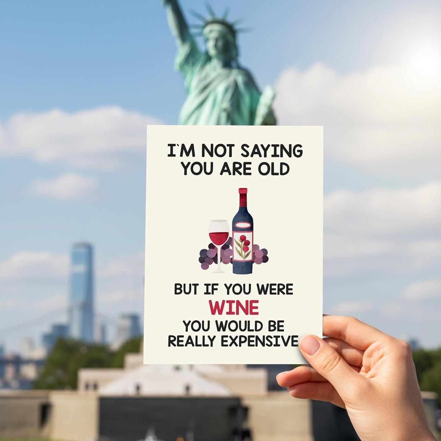 I'M NOT SAYING YOU ARE OLE - Funny Birthday Card – Hilarious Happy Birthday Cards for Men, Women, Dad, Mom, Brother, Sister, Friends & Family – Unique Greeting Card for Birthday Gifts & Party Decorations