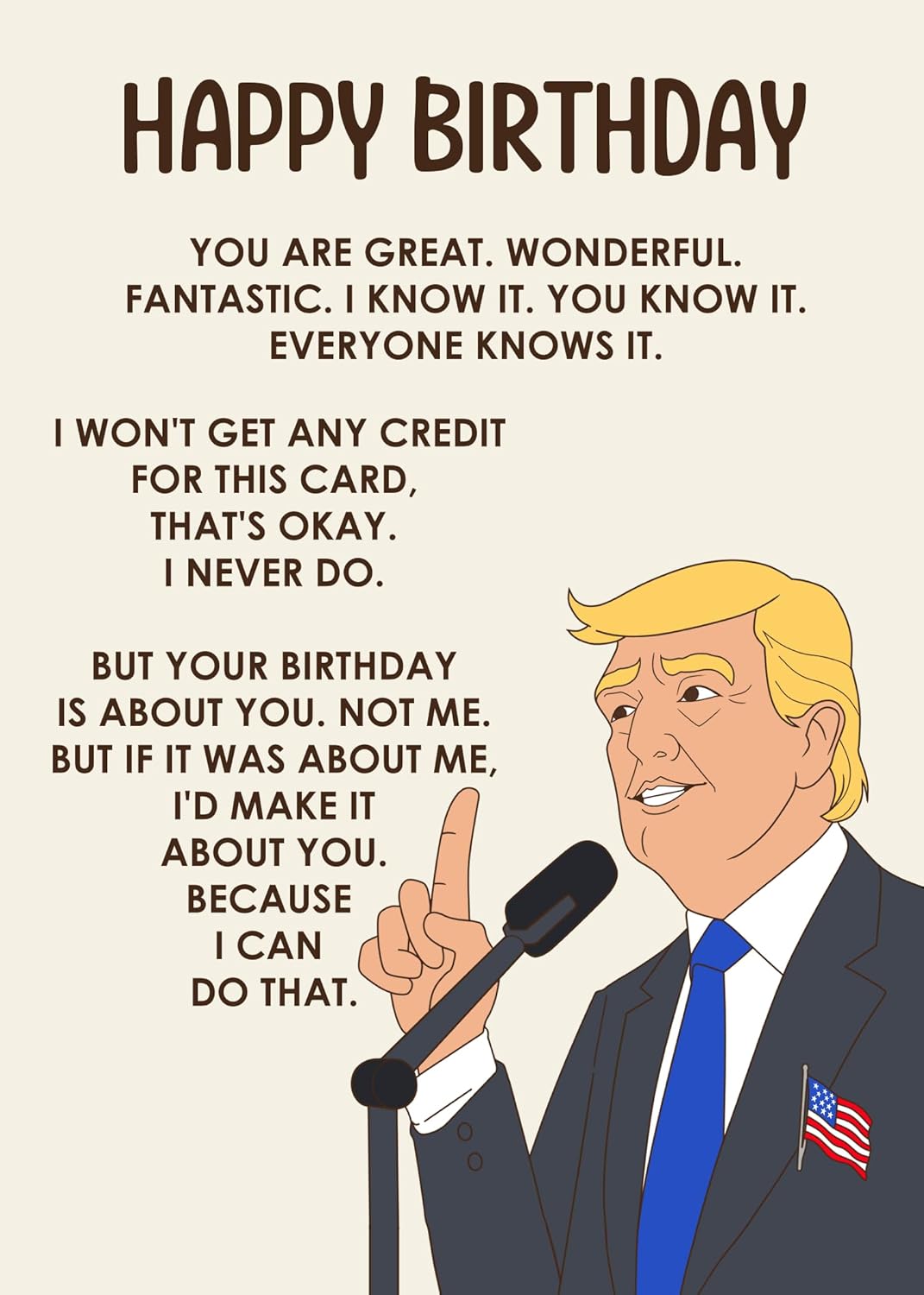 Happy birthday - Funny Birthday Card – Hilarious Happy Birthday Cards for Men, Women, Dad, Mom, Brother, Sister, Friends & Family – Unique Greeting Card for Birthday Gifts & Party Decorations
