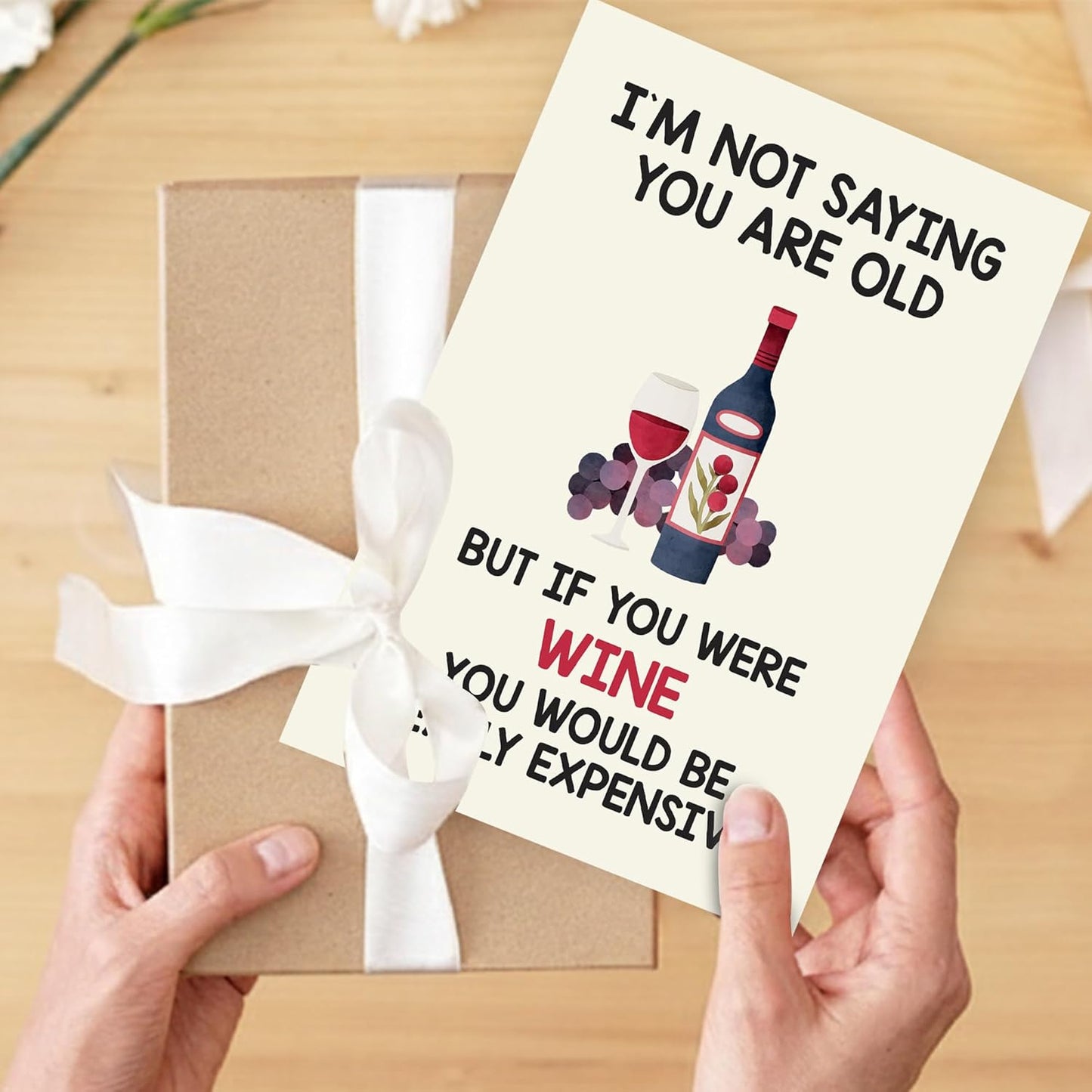 I'M NOT SAYING YOU ARE OLE - Funny Birthday Card – Hilarious Happy Birthday Cards for Men, Women, Dad, Mom, Brother, Sister, Friends & Family – Unique Greeting Card for Birthday Gifts & Party Decorations