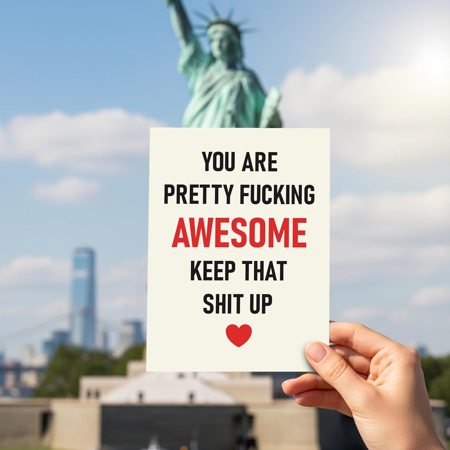 You are pretty fucking awesome keep that shit up - Funny Birthday Card – Hilarious Happy Birthday Cards for Men, Women, Dad, Mom, Brother, Sister, Friends & Family – Unique Greeting Card for Birthday Gifts & Party Decorations