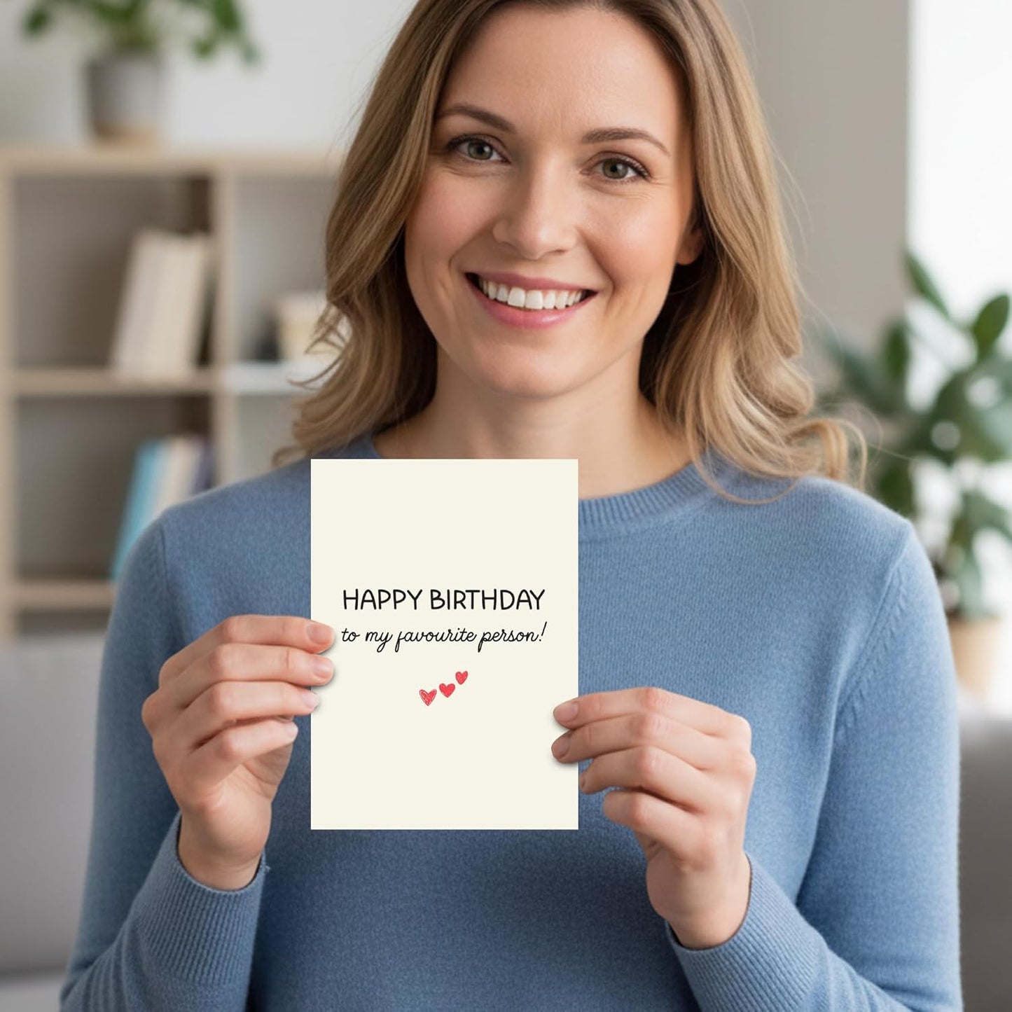 Happy Birthday To My Favourite Person - Funny Birthday Card – Hilarious Happy Birthday Cards for Men, Women, Dad, Mom, Brother, Sister, Friends & Family – Unique Greeting Card for Birthday Gifts & Party Decorations