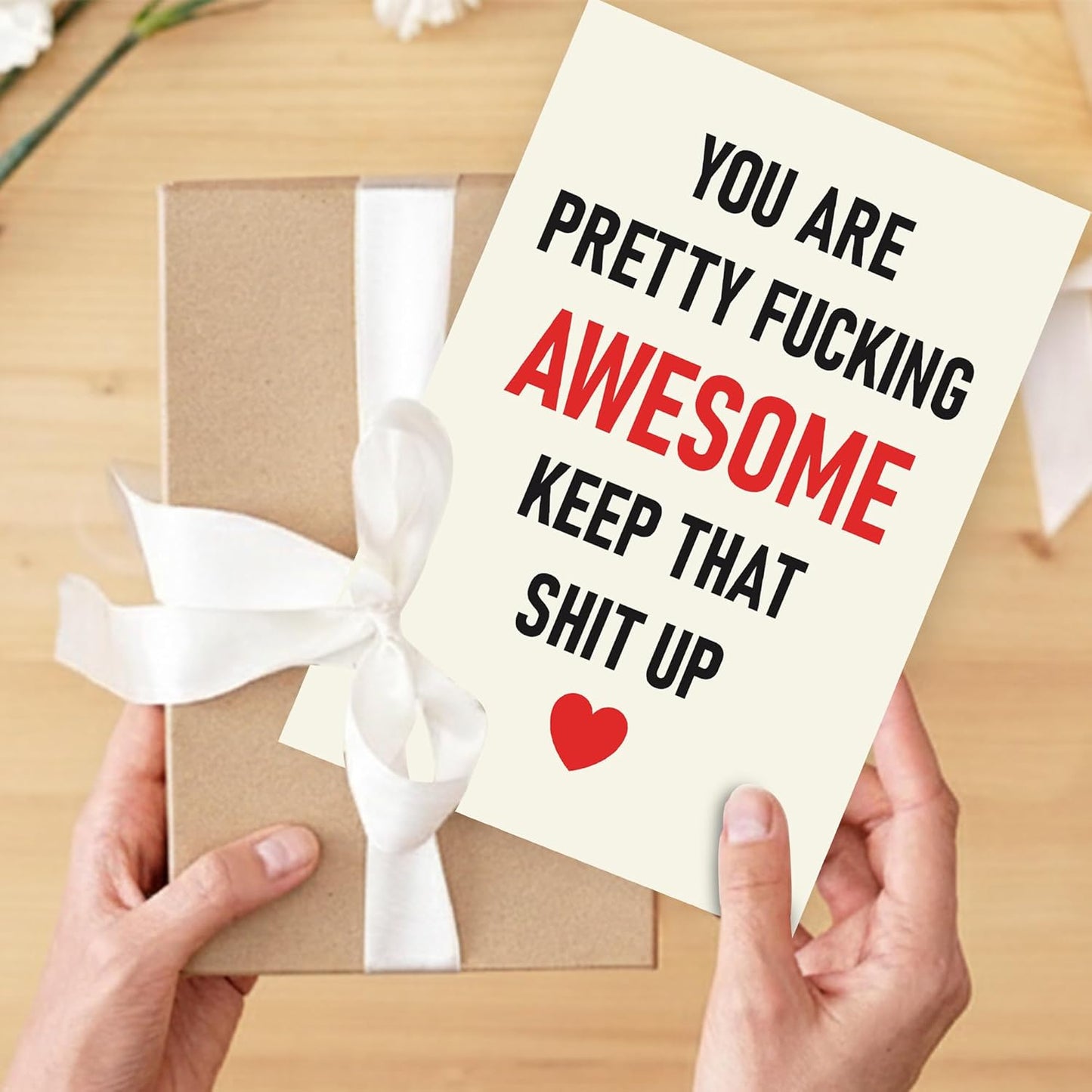 You are pretty fucking awesome keep that shit up - Funny Birthday Card – Hilarious Happy Birthday Cards for Men, Women, Dad, Mom, Brother, Sister, Friends & Family – Unique Greeting Card for Birthday Gifts & Party Decorations