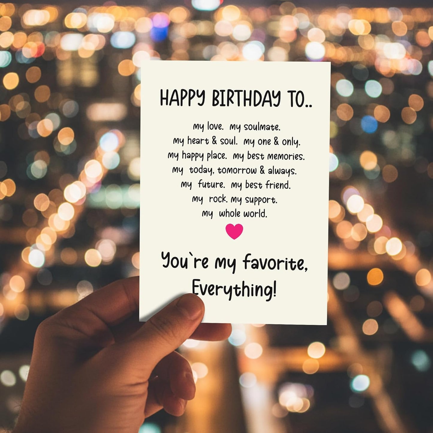 Happy birthday to my love- Funny Birthday Card – Hilarious Happy Birthday Cards for Men, Women, Dad, Mom, Brother, Sister, Friends & Family – Unique Greeting Card for Birthday Gifts & Party Decorations
