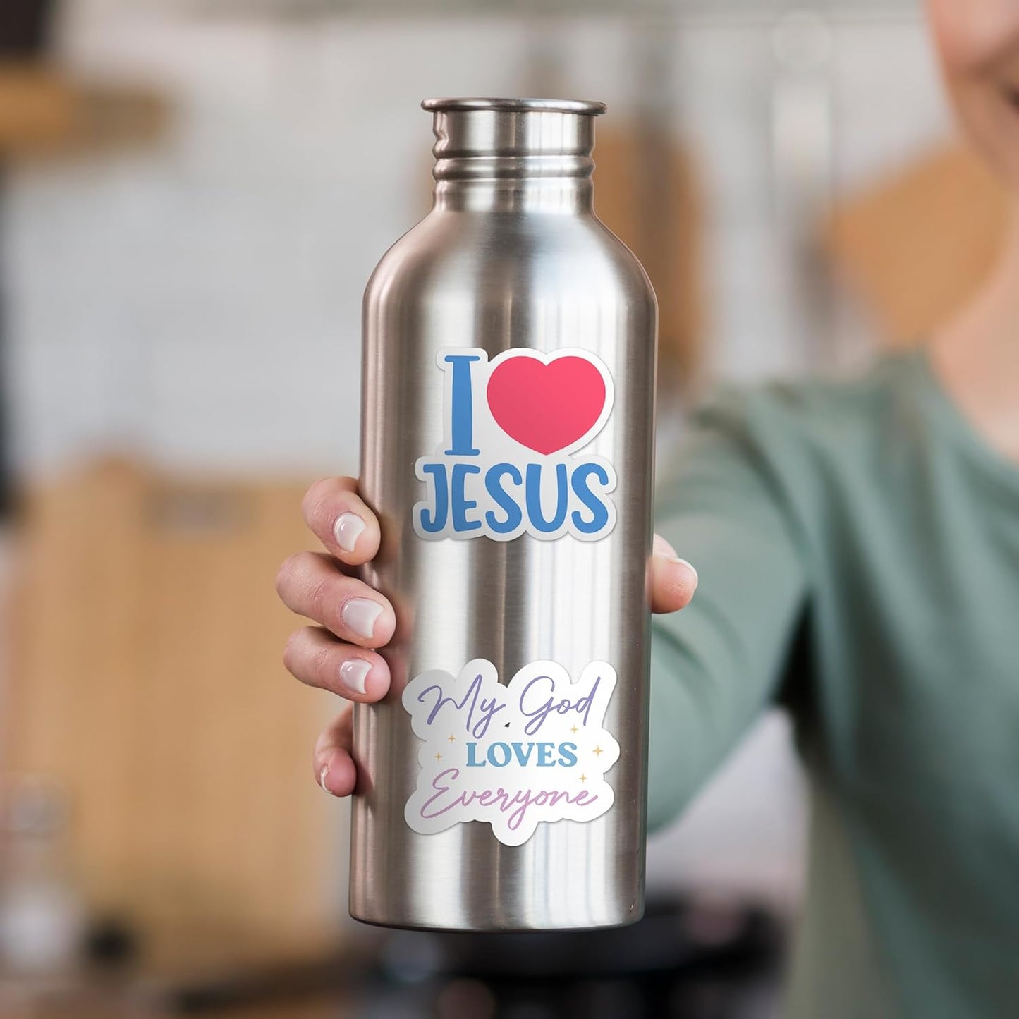 God Is Greater – 130-Piece Inspirational Scripture Sticker Collection by Puraesla