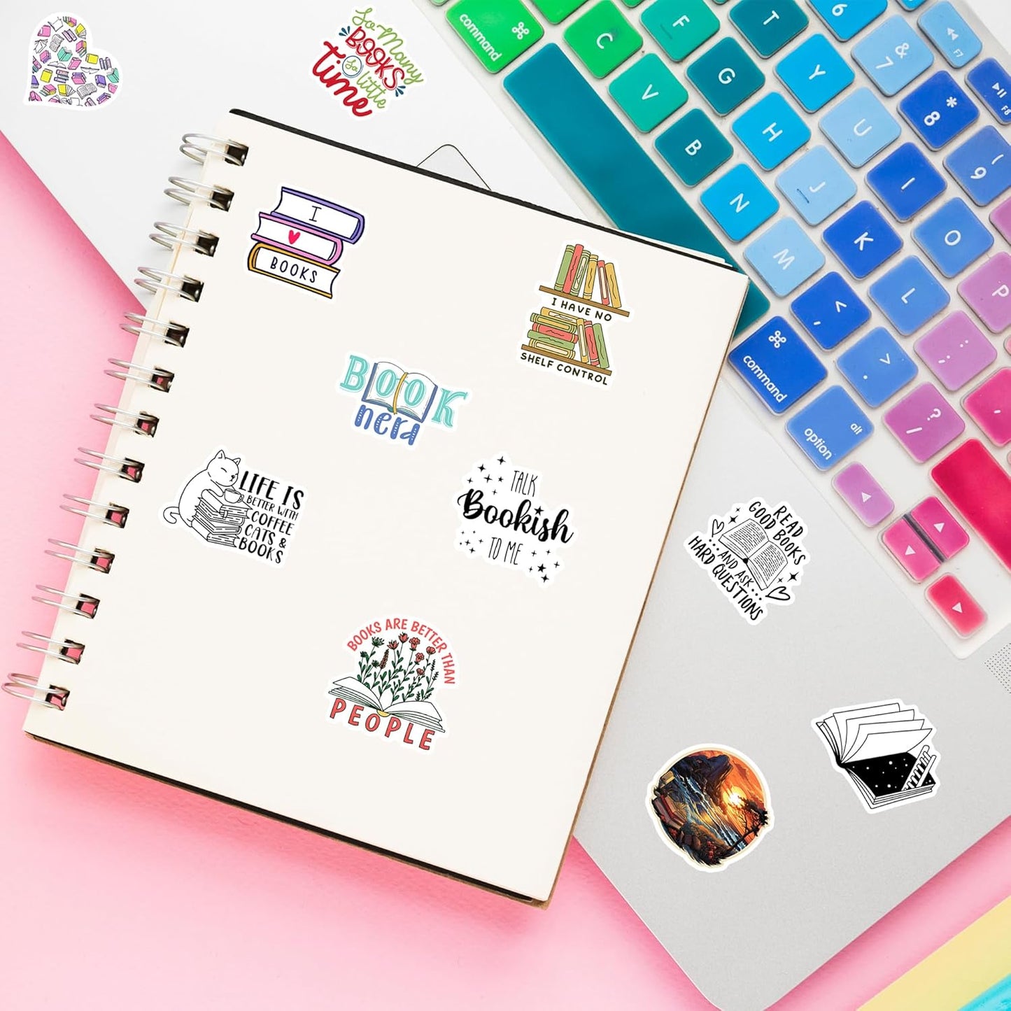 156 PCS Book Holographic Stickers Pack