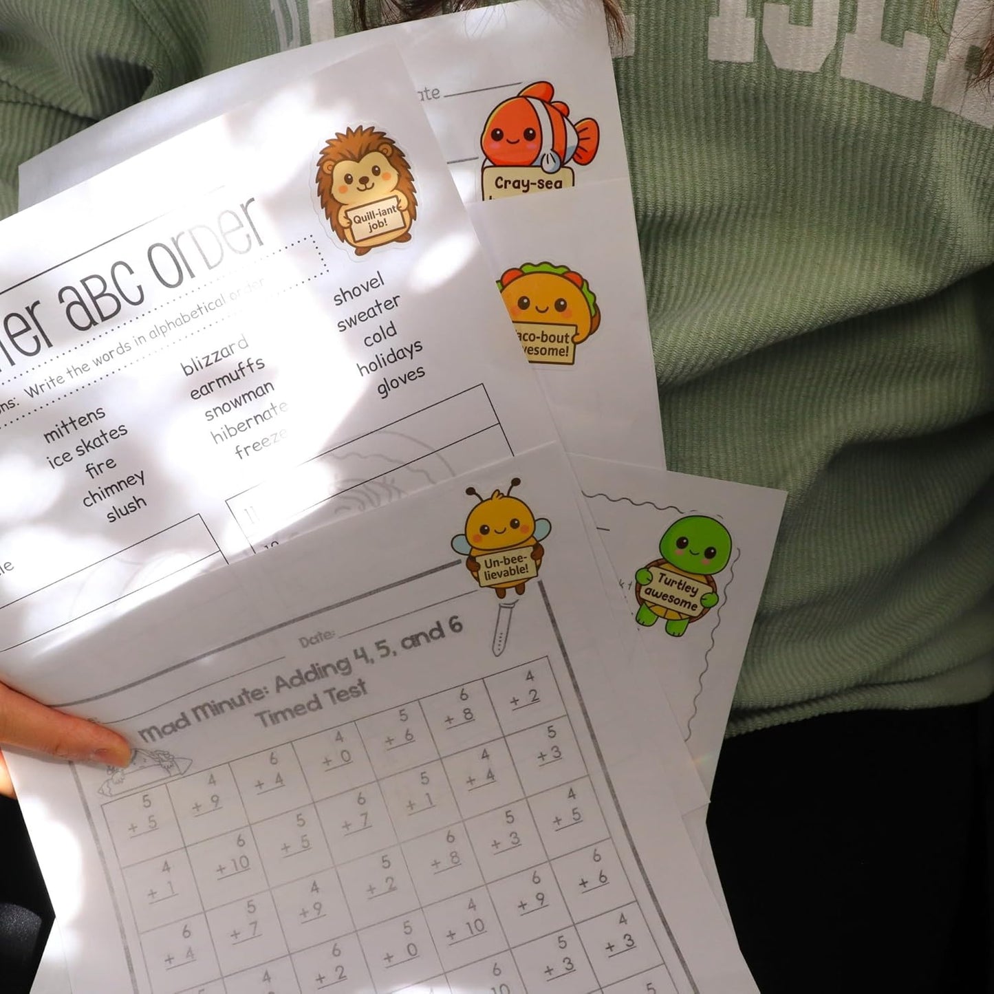 800PCS Punny Teacher Stickers for Kids Classroom, Positive Bulk Classroom Must Haves Sticker Pack, Emotional Support Rewards for Schools, Animal Funny Motivational Inspirational prizes