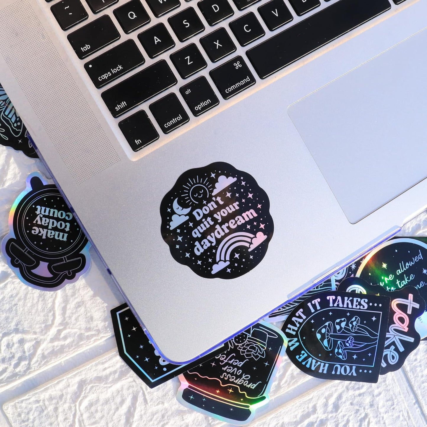 To the Stars Who Listen – Lumina Series Holographic Affirmation Stickers (100pcs)