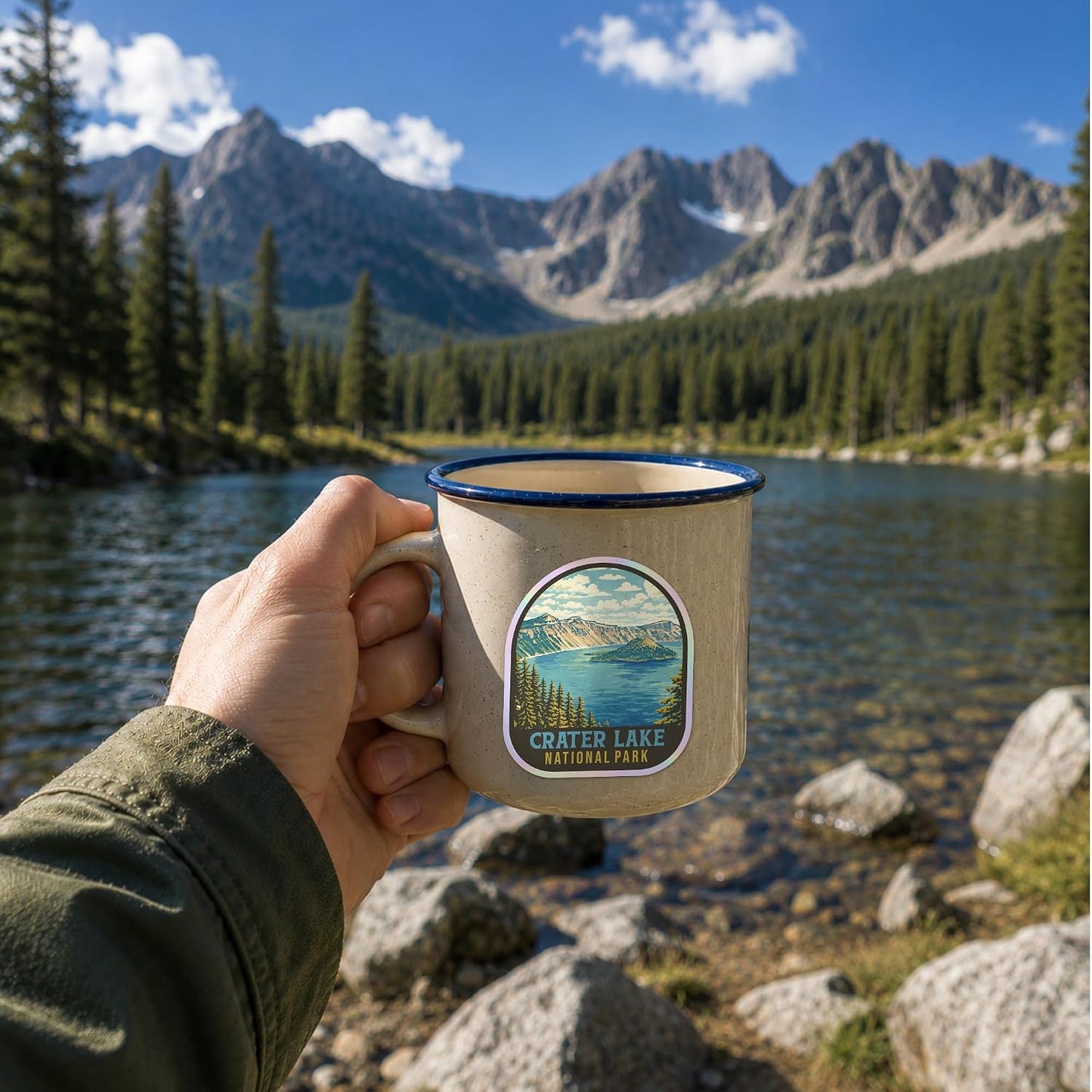 100 Pcs National Parks Around The World Sticker Pack, Outdoor Nature Camping Hiking Inspired Waterproof Decals for Water Bottles Laptop Car