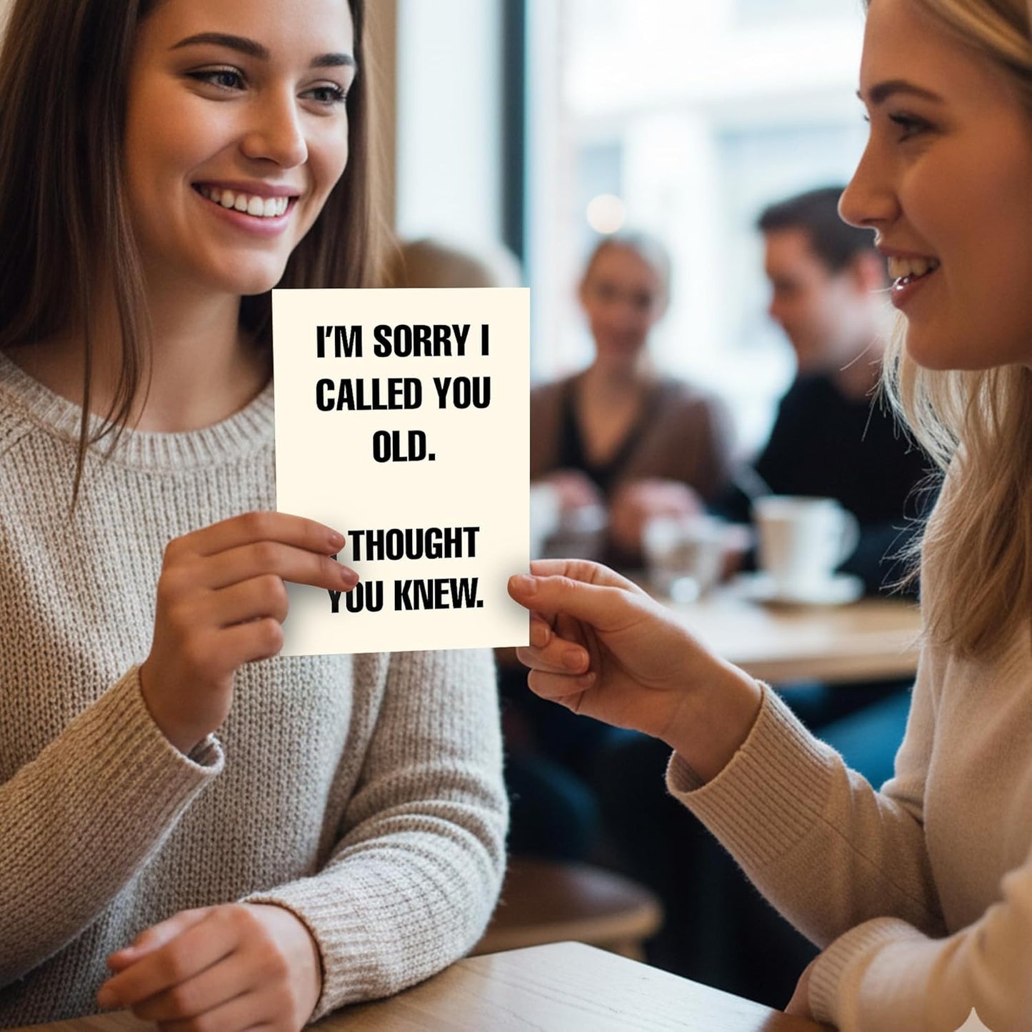 I'm sorry I called you old. I thought you knew - Funny Birthday Card – Hilarious Happy Birthday Cards for Men, Women, Dad, Mom, Brother, Sister, Friends & Family – Unique Greeting Card for Birthday Gifts & Party Decorations
