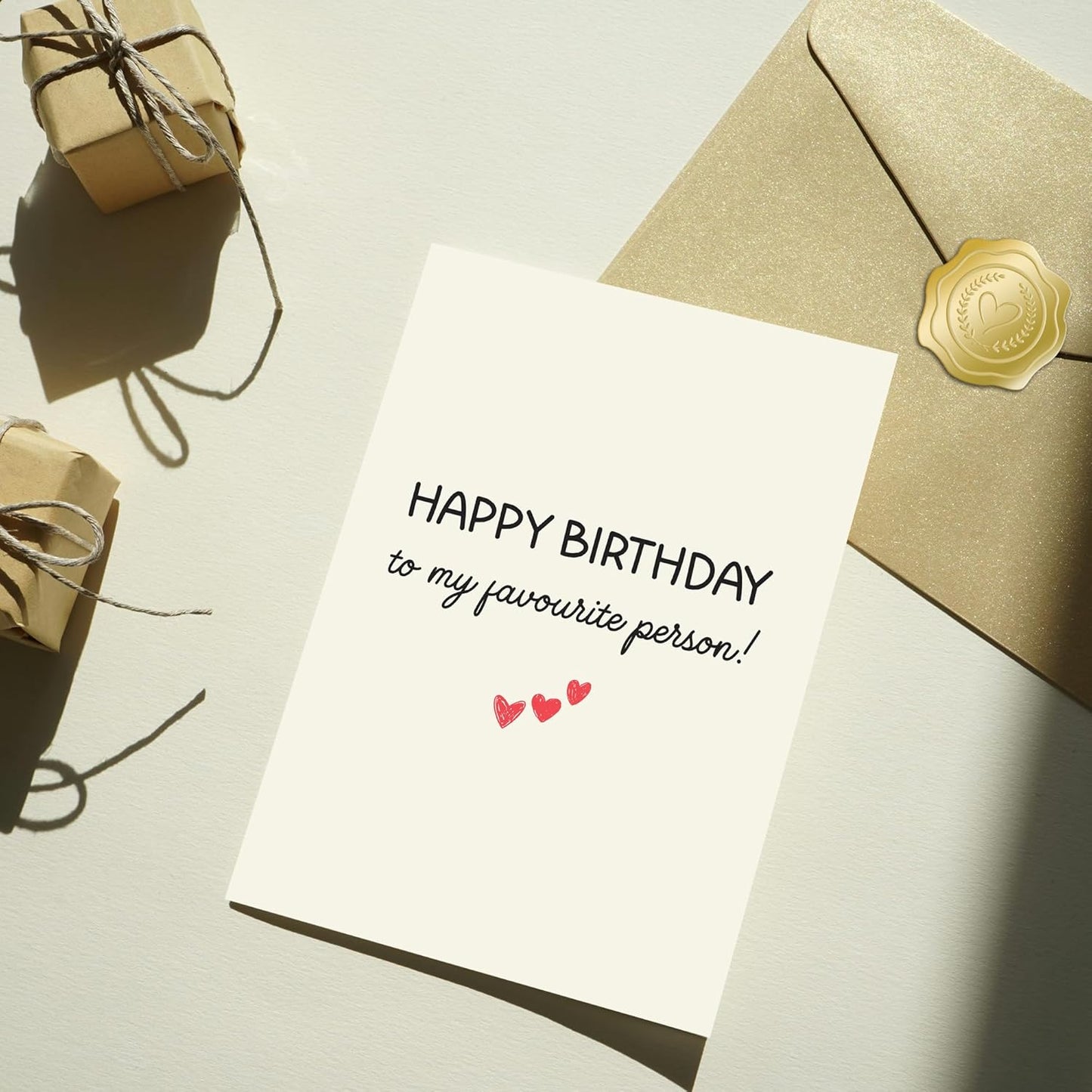 Happy Birthday To My Favourite Person - Funny Birthday Card – Hilarious Happy Birthday Cards for Men, Women, Dad, Mom, Brother, Sister, Friends & Family – Unique Greeting Card for Birthday Gifts & Party Decorations