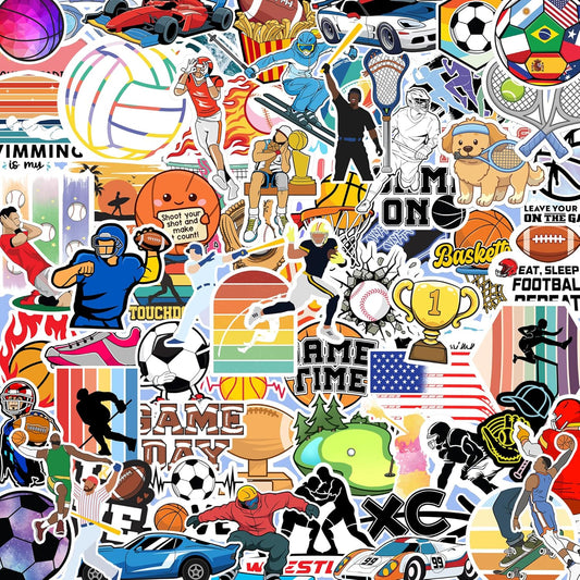 All Star Sports Sticker Pack – 300PCS Vinyl Sports Decals by Puraesla