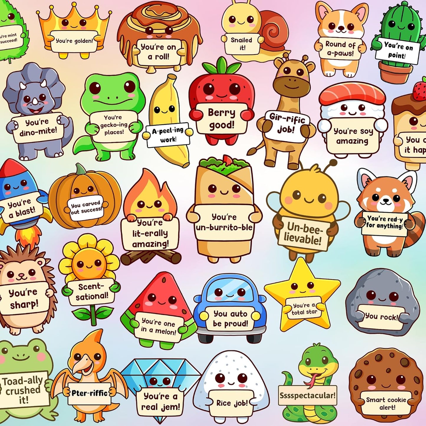 800PCS Punny Teacher Stickers for Kids Classroom, Positive Bulk Classroom Must Haves Sticker Pack, Emotional Support Rewards for Schools, Animal Funny Motivational Inspirational prizes