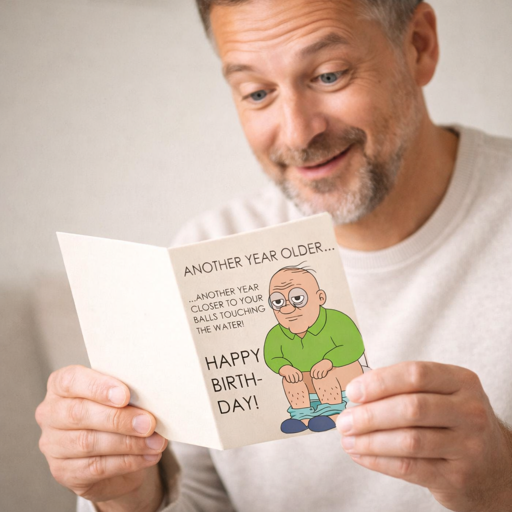 Another year older. Another year closer - Funny Birthday Card