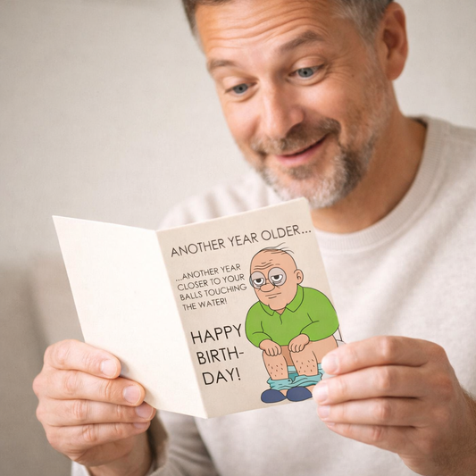 Another year older. Another year closer - Funny Birthday Card