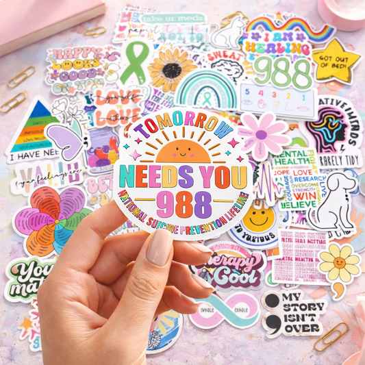 150 PCS Mental Health Matters Stickers Pack