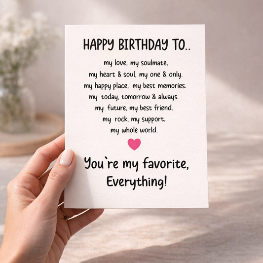 Happy birthday to my love- Funny Birthday Card